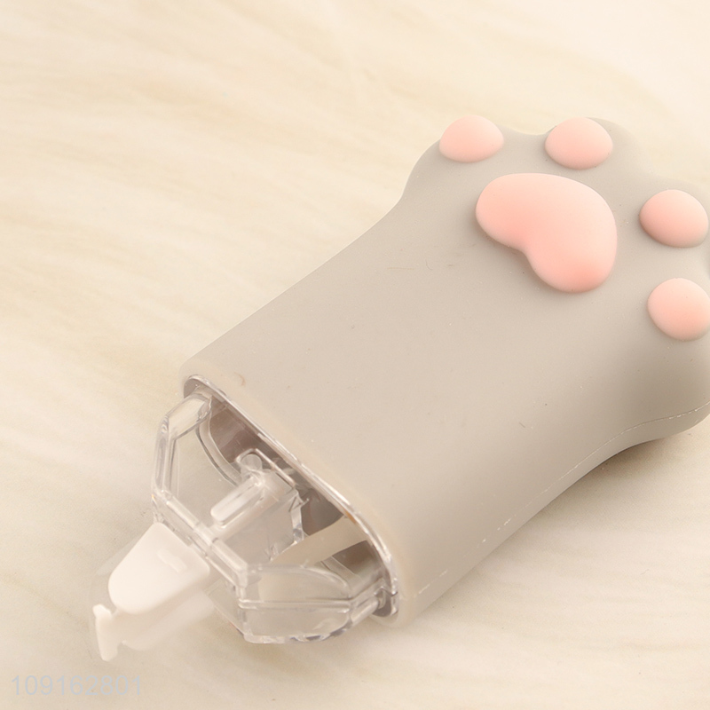 China supplier cartoon cat paw correction tape for stationery