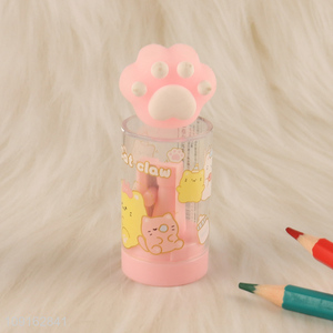 China wholesale cat paw  trash can pencil sharpener for school students