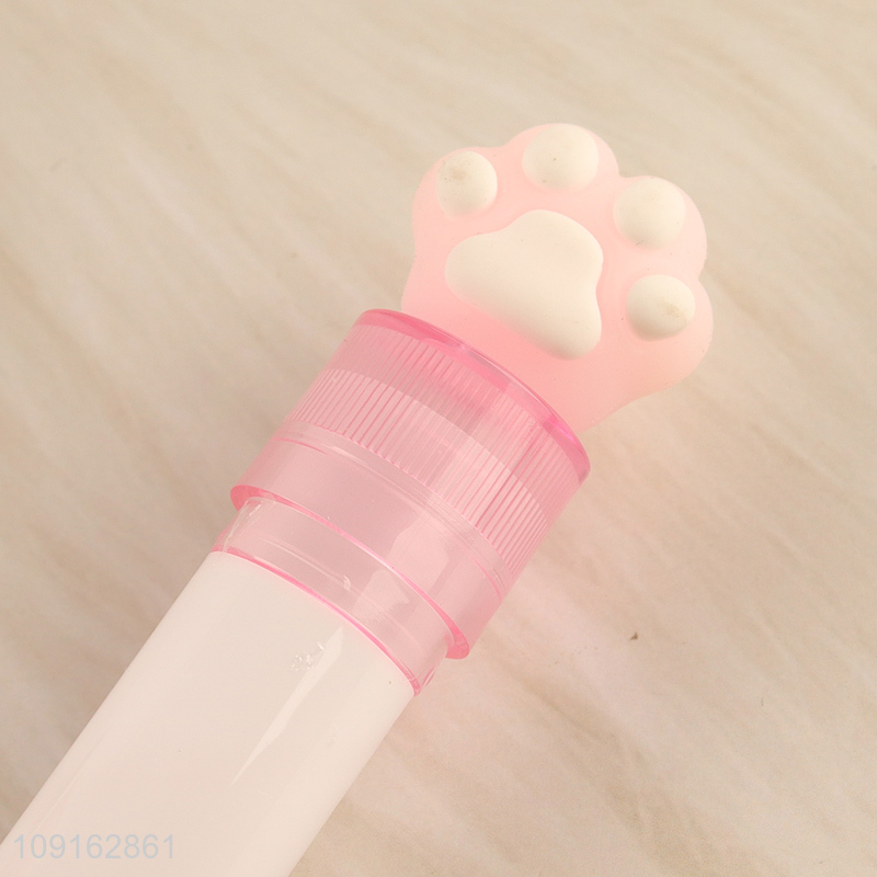Most popular cartoon cat paw lipstick eraser for stationery
