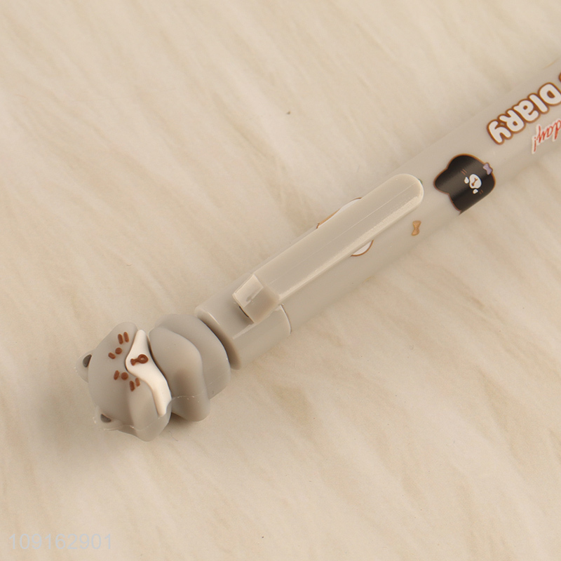Hot selling cartoon students cat diary sharing pen gel pen