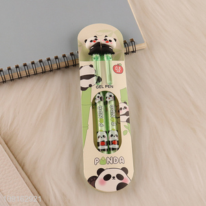 Factory price 2pcs deligent panda sharing pen gel pen set for sale
