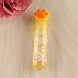 China supplier cartoon cat paw lipstick eraser for students stationery