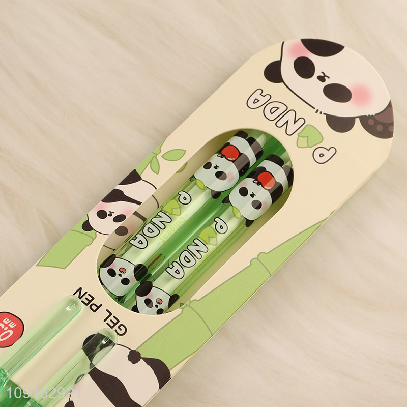 Factory price 2pcs deligent panda sharing pen gel pen set for sale