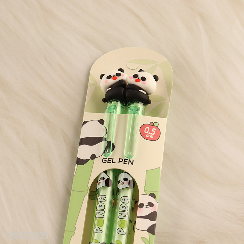 Factory price 2pcs deligent panda sharing pen gel pen set for sale