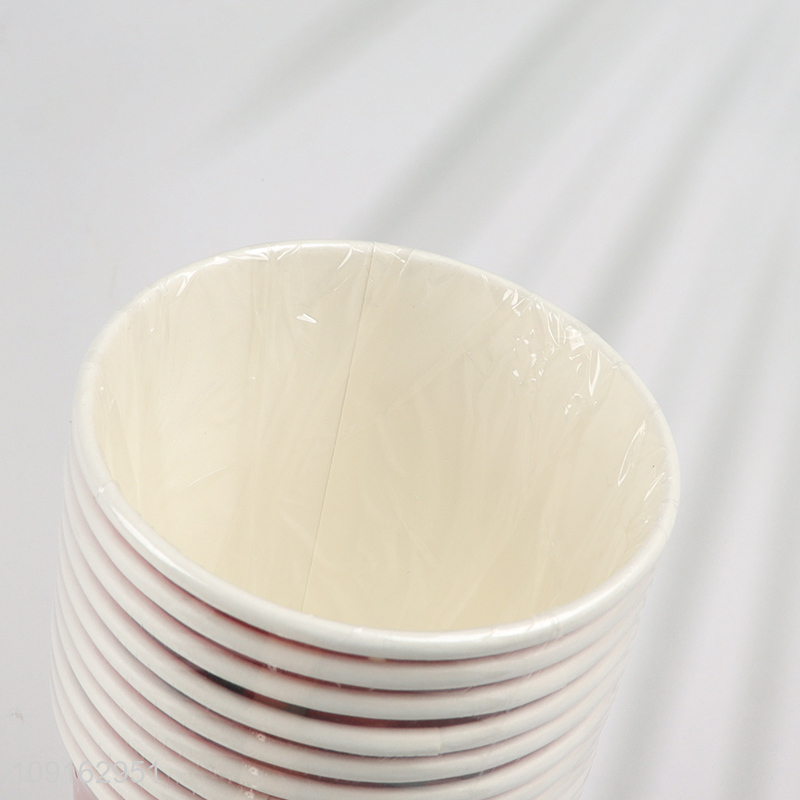 Good Quality 10 Pieces 9 oz Disposable Paper Cups Christmas Party Treat Cups