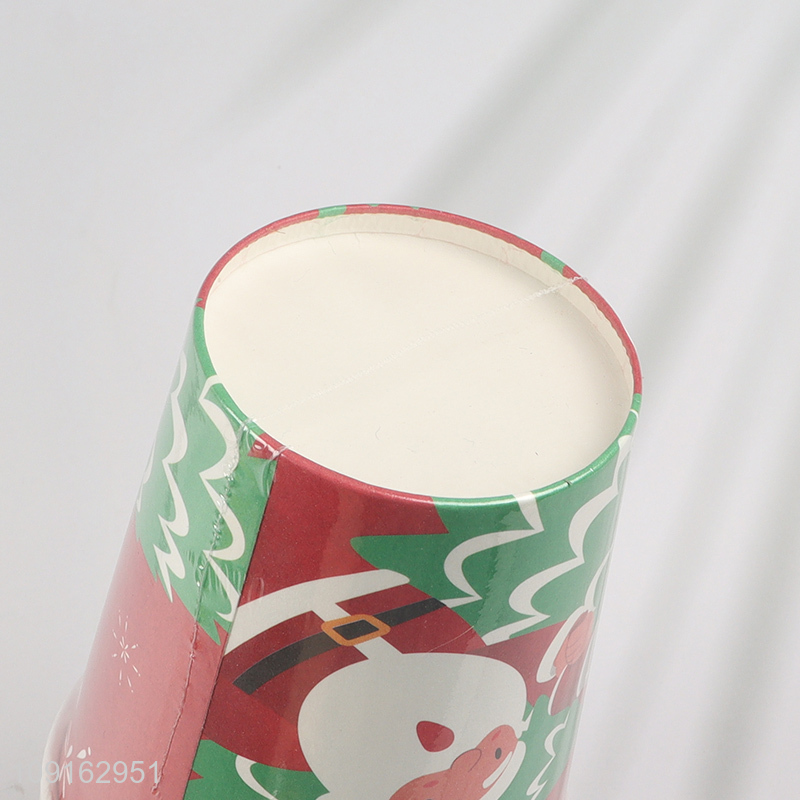 Good Quality 10 Pieces 9 oz Disposable Paper Cups Christmas Party Treat Cups