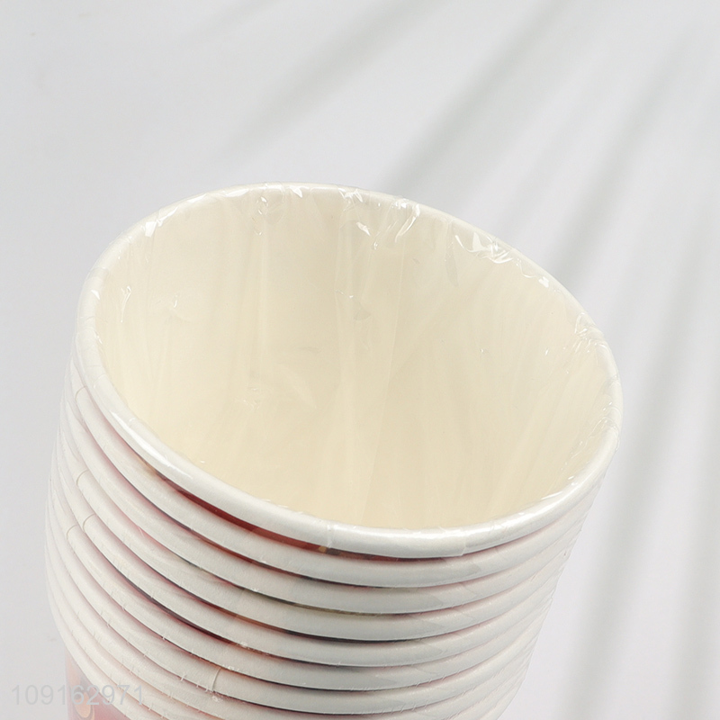 New Product 10 Pieces 9 oz Diposable Christmas Paper Cups Party Paper Cups