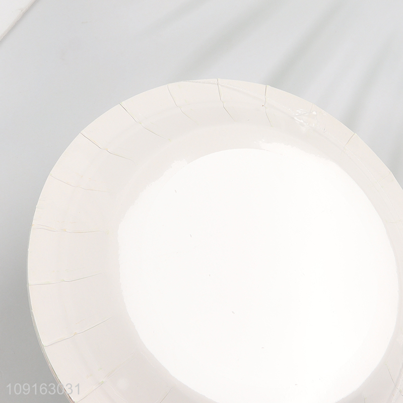 New Product 10 Pieces 7 Inch Disposable Christmas Plates Paper Cake Dessert Plates