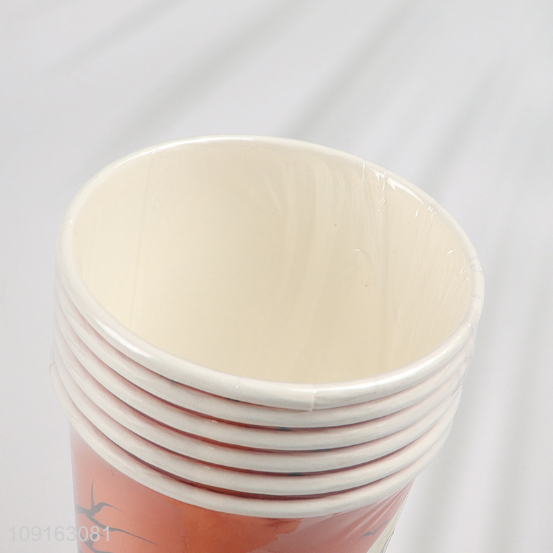 High Quality 10 Pieces 9 oz Disposable Halloween Paper Cups for Coffee Juice