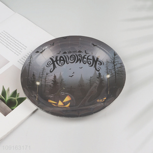 Factory Supply 10 Pieces 7 Inch Halloween Party Paper Plates Disposable Paper Plates