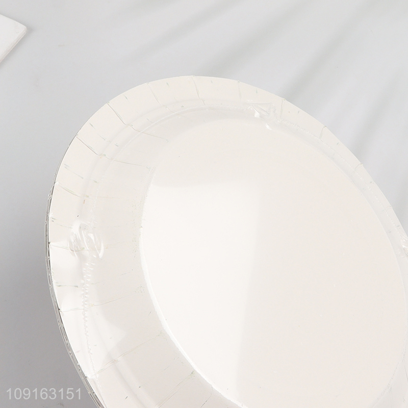 Factory Price 10 Pieces 7 Inch Halloween Party Plates Disposable Paper Cake Plates