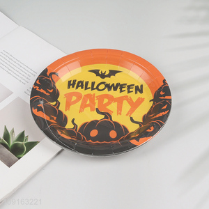 High Quality 10 Pieces 7 Inch Disposable Halloween Party Paper Plates for Appetizers