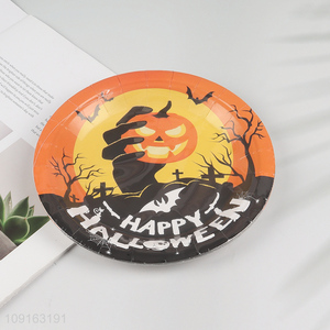 Popular Product 10 Pieces 7 Inch Disposable Party Paper Plates for Halloween Party