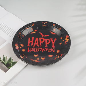 Hot Selling 10 Pieces 7 Inch Disposable Halloween Party Paper Plate Dessert Plates
