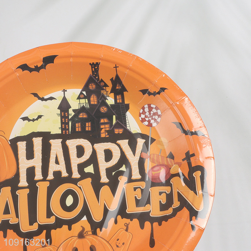 Good Quality 10 Pieces 7 9 Inch Disposable Halloween Party Plates Paper Cake Plates