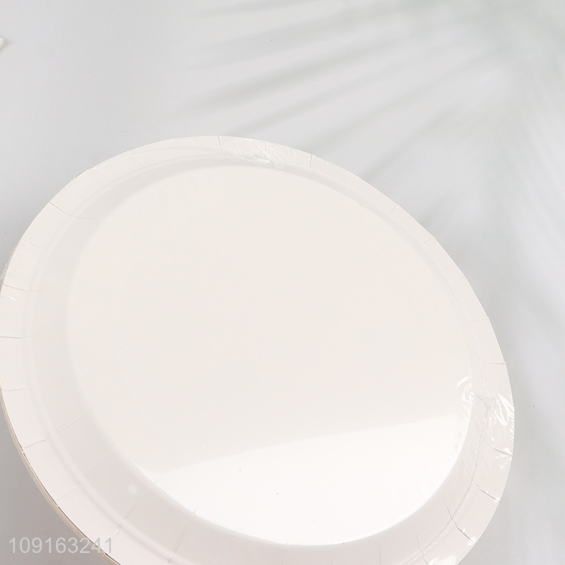 Hot Selling 10 Pieces 9 Inch Disposable Thanksgiving Fall Paper Plate Dessert Plates