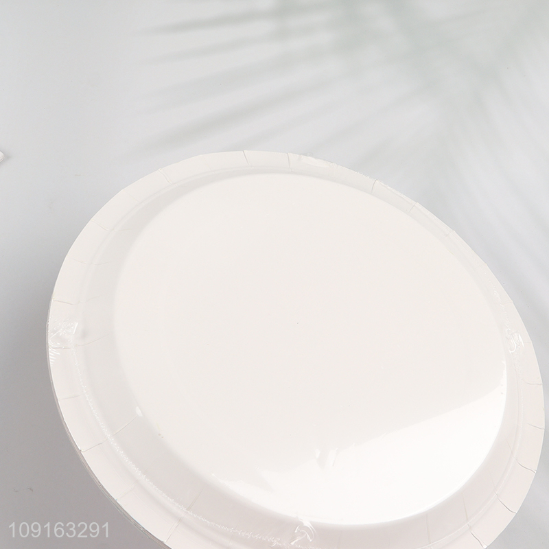 Factory Supply 10 Pieces 9 Inch Christmas Party Paper Plates Disposable Paper Plates