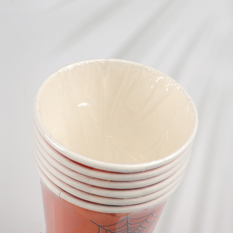 Wholesale 10 Pieces 9 oz Disposable Halloween Paper Cups for Cold and Hot Drinks