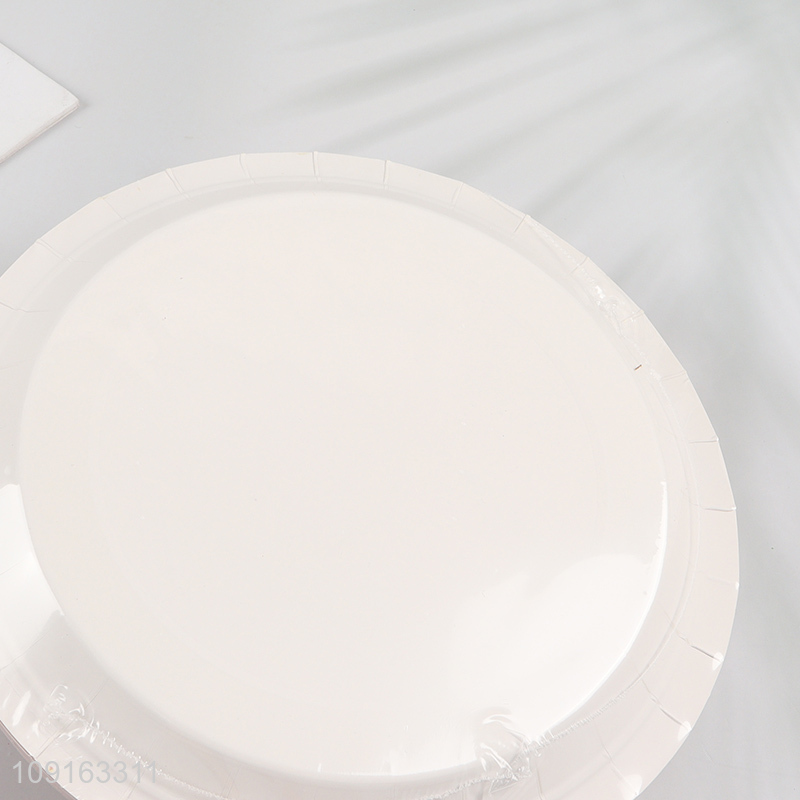Popular Product 10 Pieces 9 Inch Disposable Party Paper Plates for Christmas Party