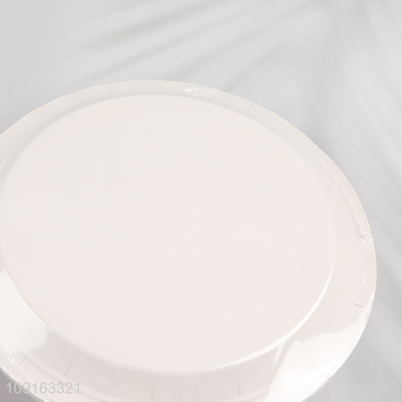 Good Quality 10 Pieces 9 Inch Disposable Christmas Party Plates Paper Cake Plates