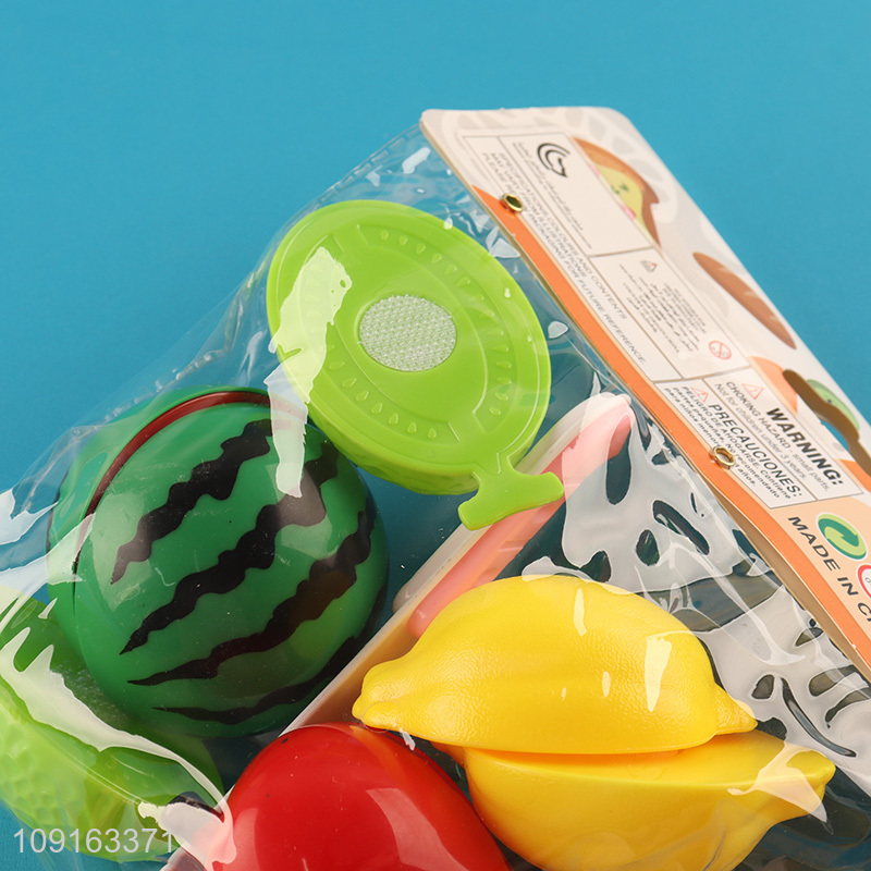 Most popular fruit series pretend play set toys kitchen toys for kids