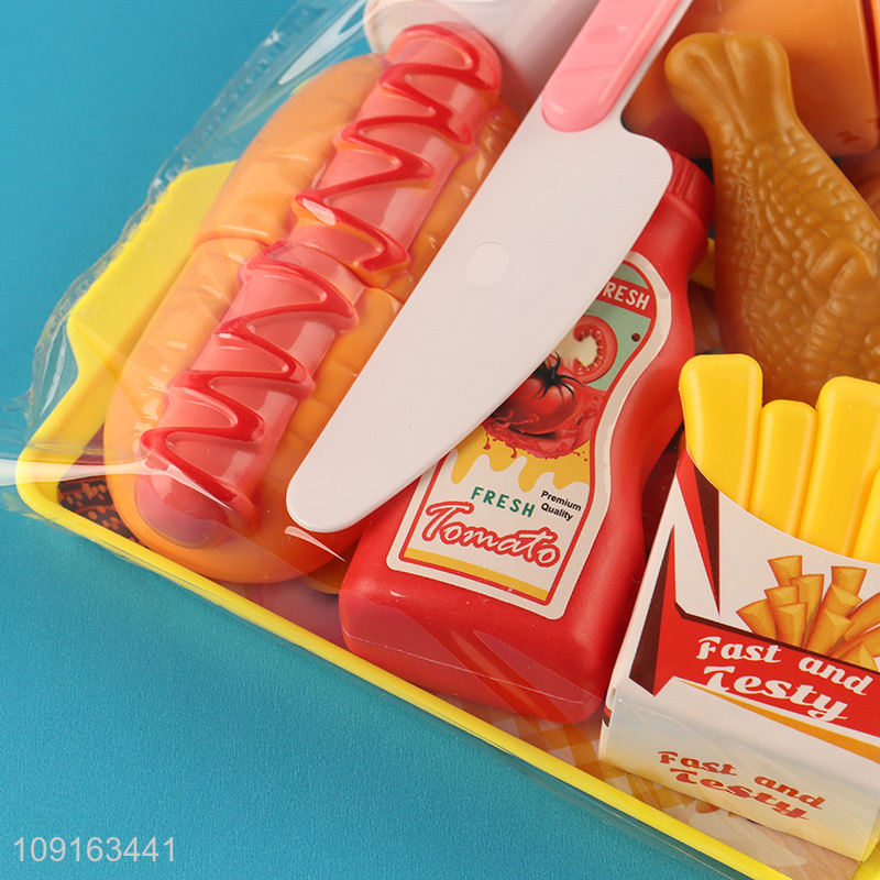 Factory supply hotdog series pretend play set toys kitchen toys