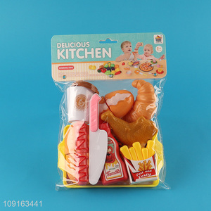 Factory supply hotdog series pretend play set toys kitchen toys