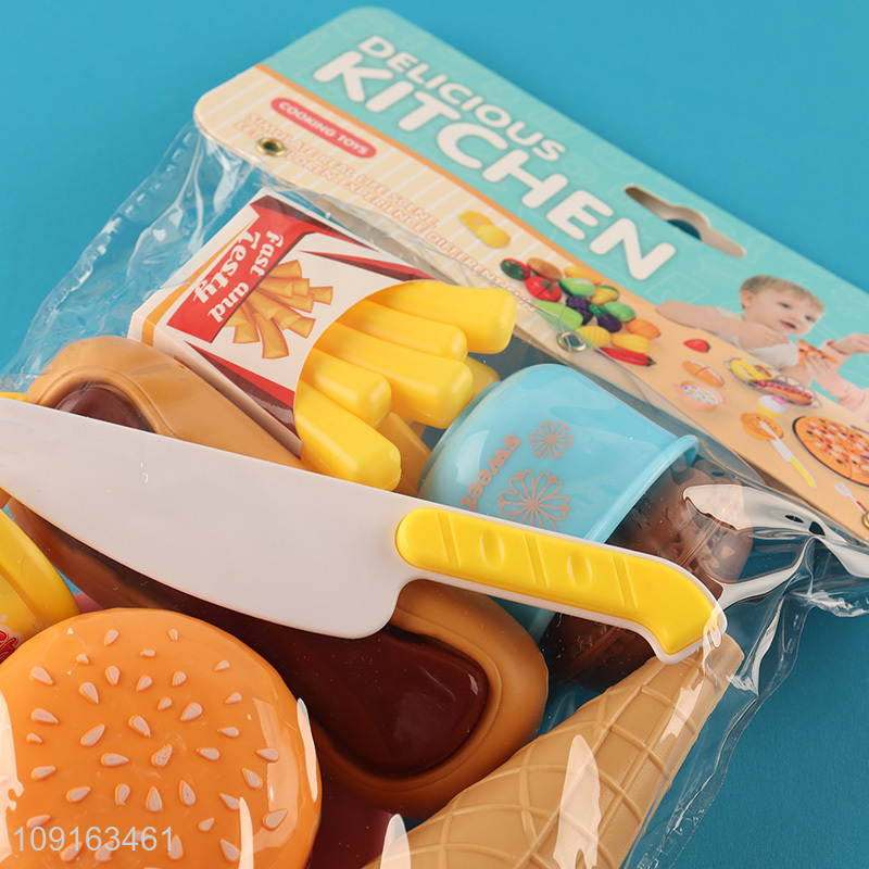China factory children pretend play set toys fast food toys set
