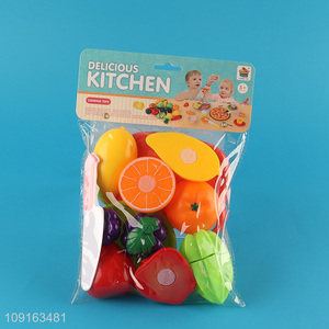 Good selling children creative pretend play set toys fruits toys