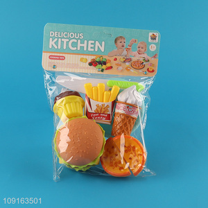 New arrival children pretend play set toys fast food toys for sale