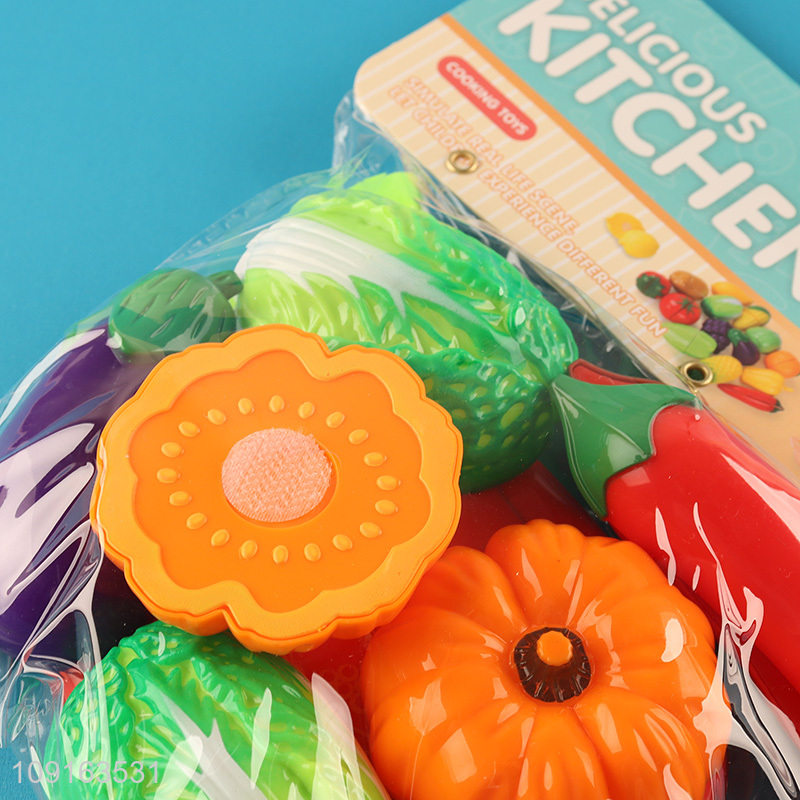 Top quality kids pretend play set toys vegetable cutting toys for sale