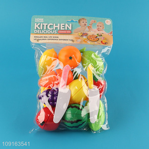 China wholesale kids pretend play set toys food cutting toys