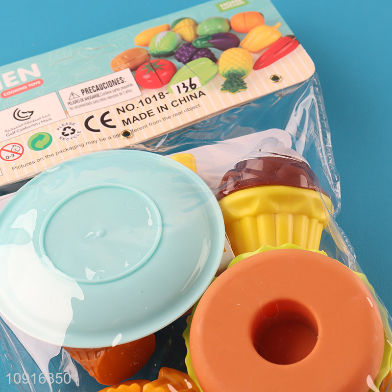 New arrival children pretend play set toys fast food toys for sale