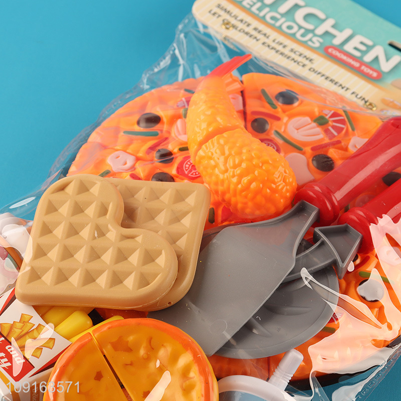 Good quality pizza series kids pretend play set toys food cutting toys