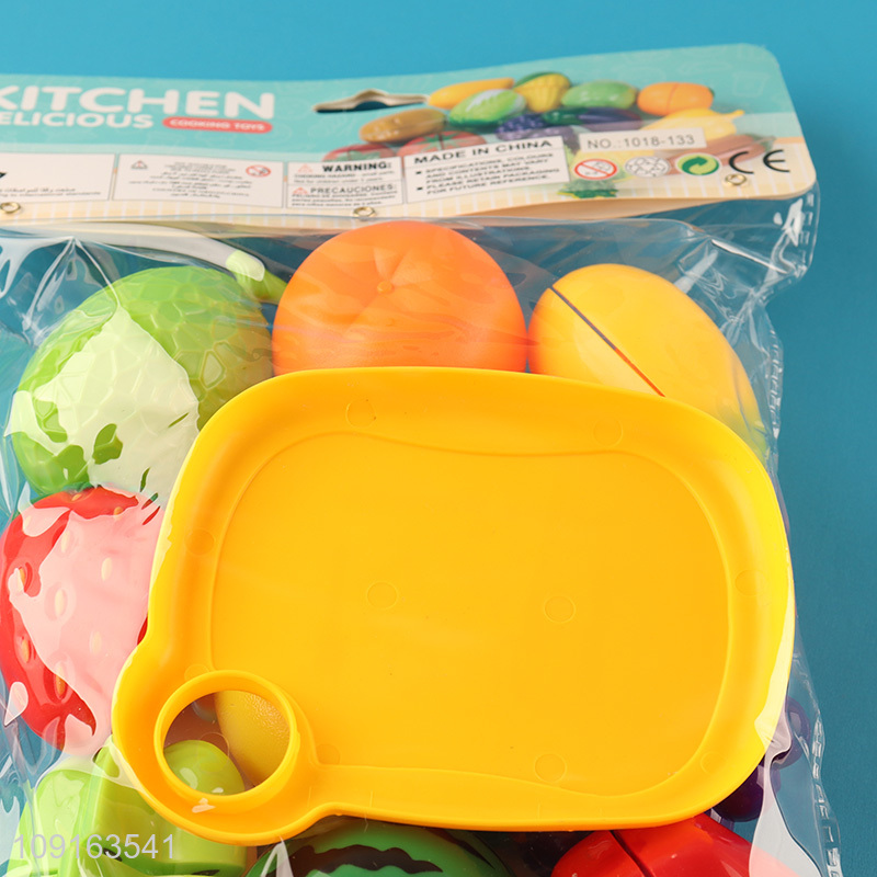 China wholesale kids pretend play set toys food cutting toys