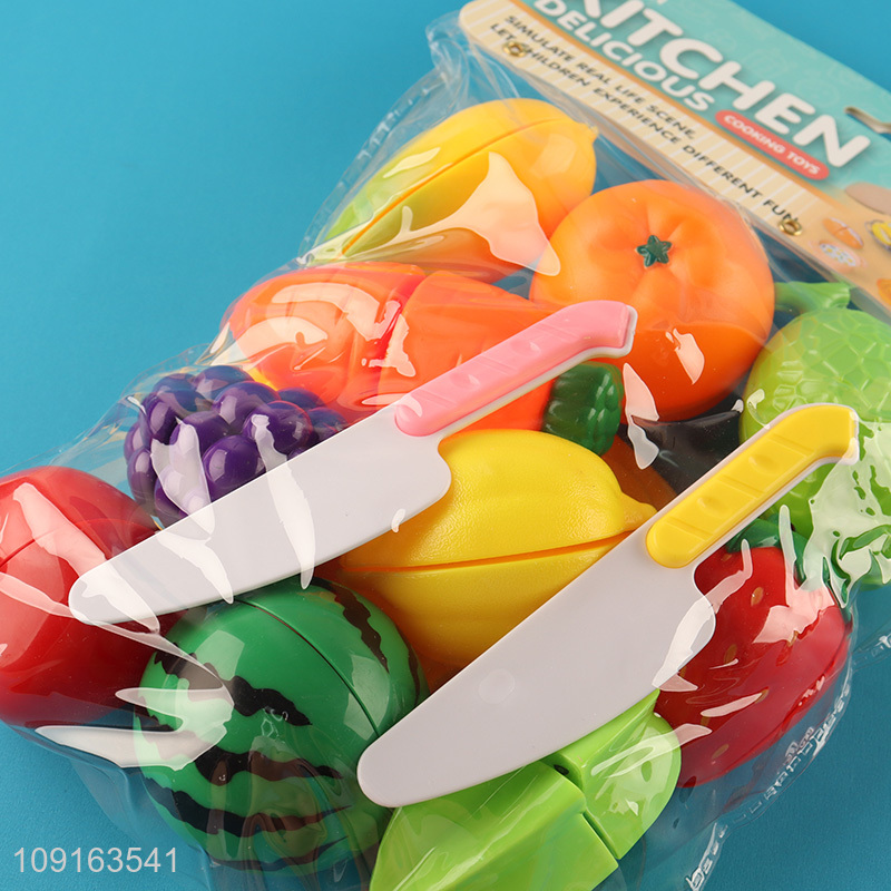 China wholesale kids pretend play set toys food cutting toys