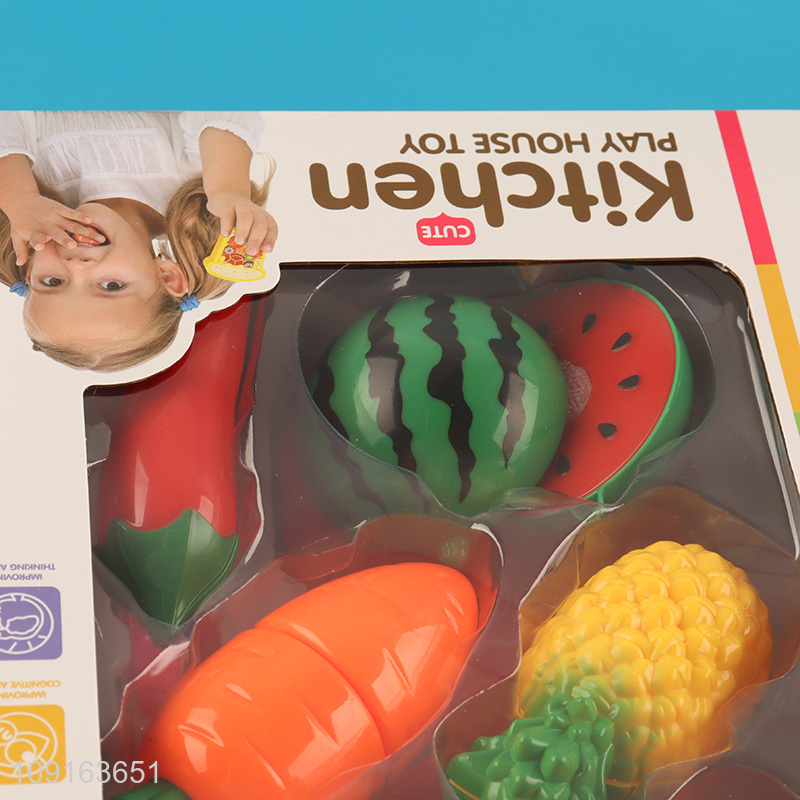 China wholesale pretend play set toys kitchen fruits toys for children