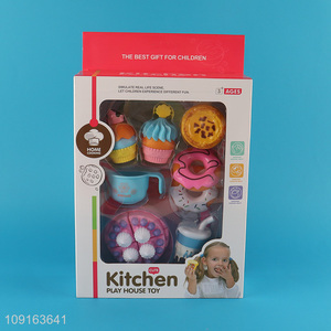 Low price pretend play set toys kitchen dessert toys for sale