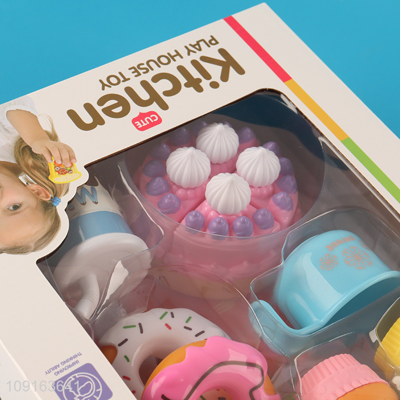 Low price pretend play set toys kitchen dessert toys for sale