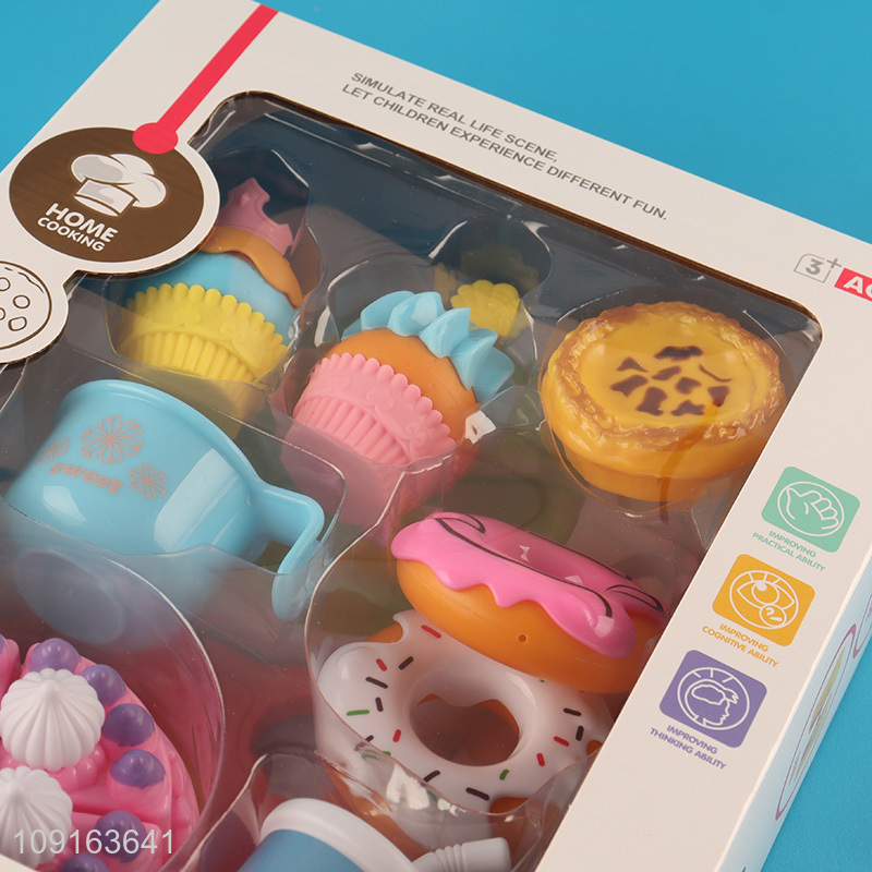 Low price pretend play set toys kitchen dessert toys for sale