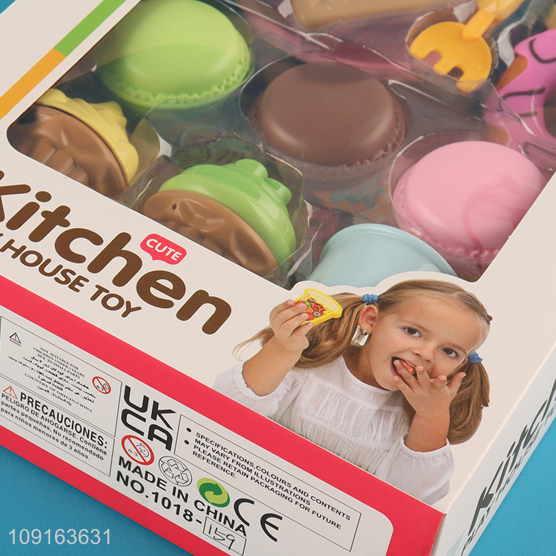 Latest products children pretend play set toys kitchen dessert toys