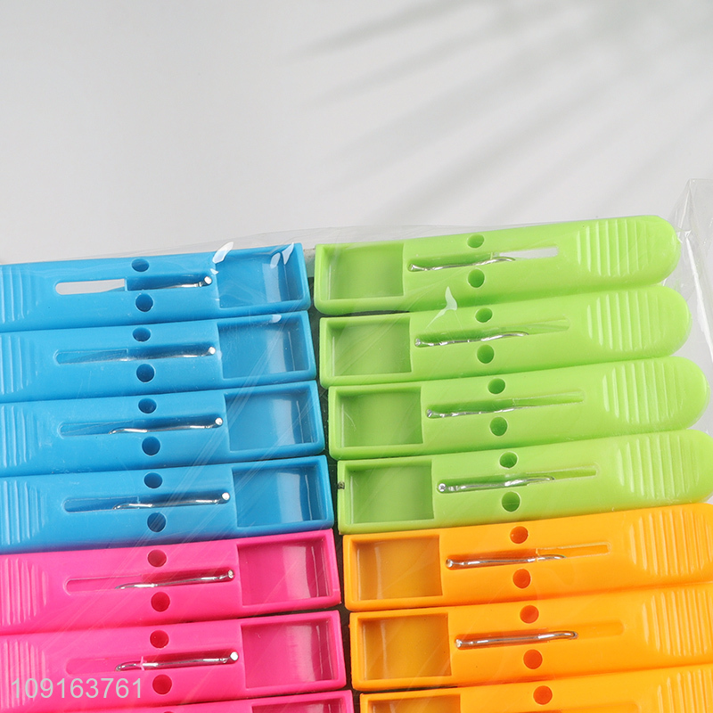 New Product 16PCS Plastic Clothes Pegs Clothes Clips Craft Picture Clips