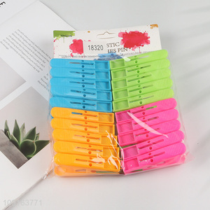 High Quality 20PCS Heavy Duty Plastic Clothes Pegs Laundry Clothes Clips