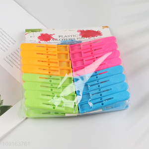New Product 16PCS Plastic Clothes Pegs Clothes Clips Craft Picture Clips
