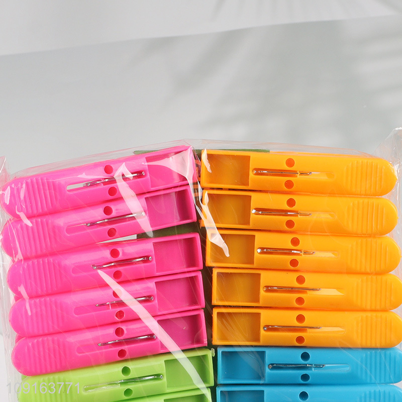 High Quality 20PCS Heavy Duty Plastic Clothes Pegs Laundry Clothes Clips
