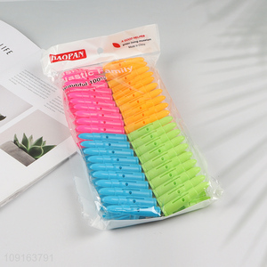 China Imports 40PCS Colorful Plastic Clothes Pegs Laundry Clothes Pins Clips