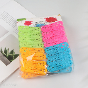 Hot Selling 6PCS Heavy Duty Plastic Clothes Pegs Clothespins for Craft