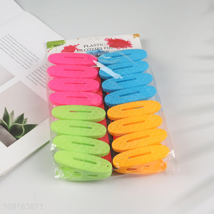 Factory Price 16PCS Plastic Clothes Pegs Clothes Clips Craft Picture Clips