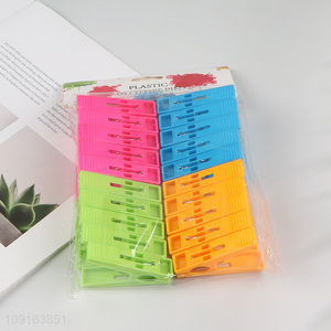 New Product 20PCS Colorful Plastic Clothes Pegs Clothing Clips Clothes Pins
