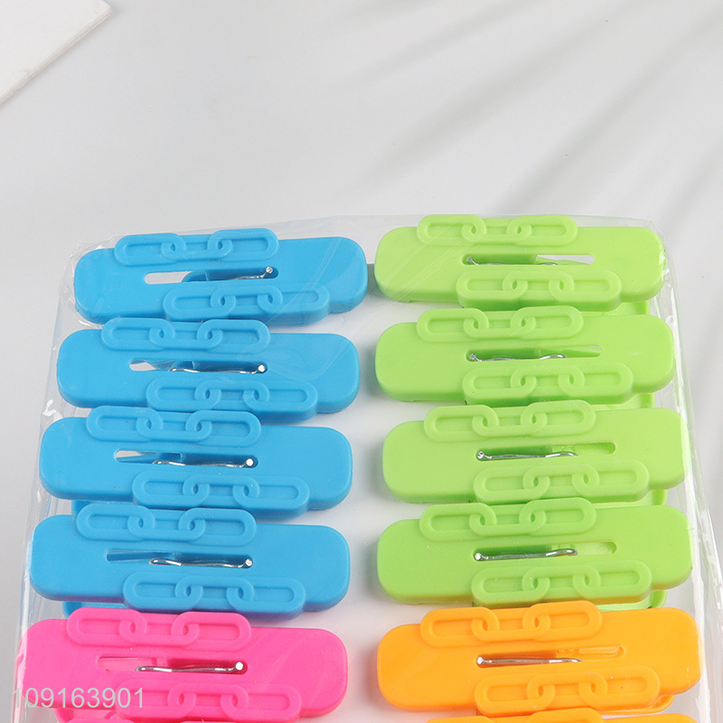 Online Wholesale 16PCS Colorful Plastic Clothes Pegs Laundry Clothes Pins Clips
